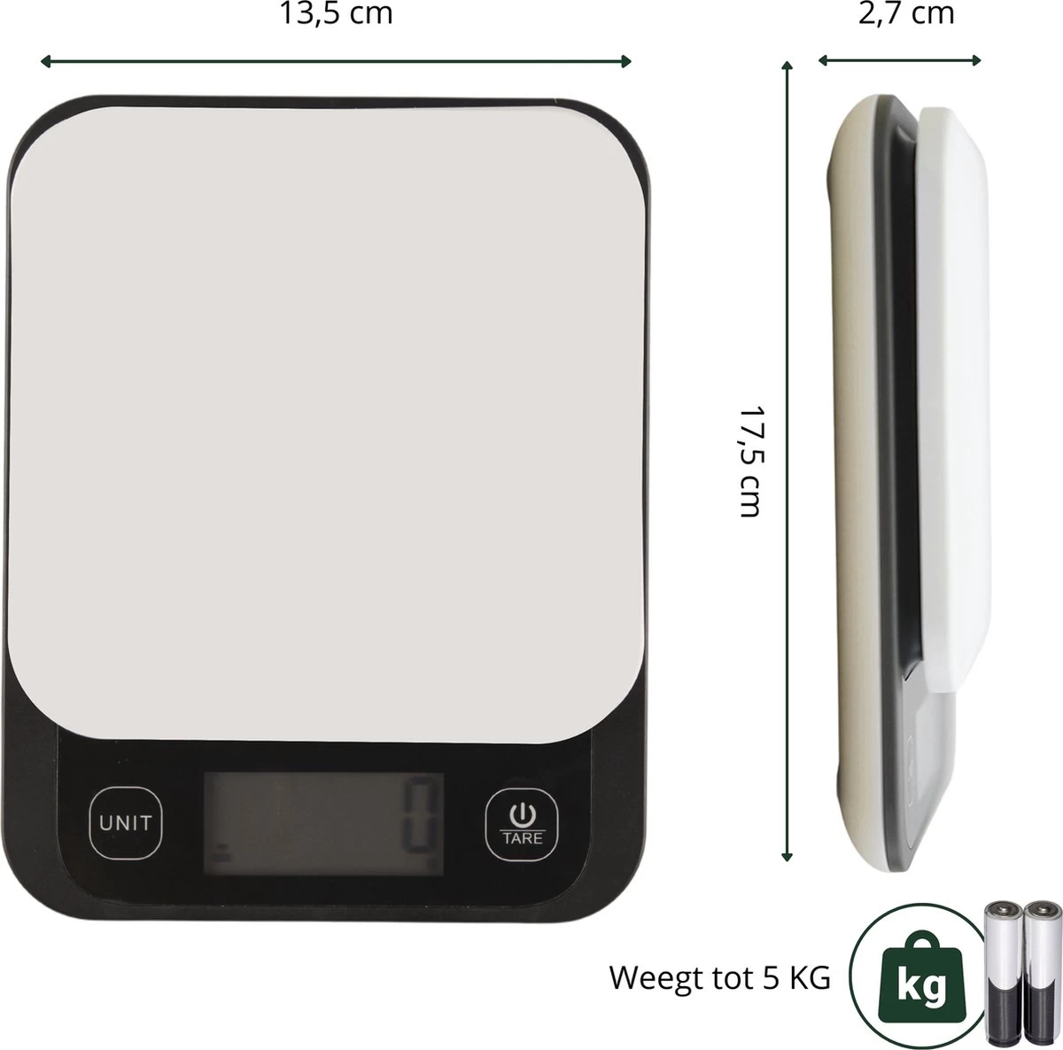 Keukenweegschaal Digitaal - Precisie Keuken Weegschaal - Tot 5 KG Keukenweegschaal Digitaal - Precisie Keuken Weegschaal - Tot 5 KG -Bol Waterkoker Winkel 1200x1185 1