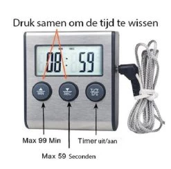 Boticz - 2-in-1 Magnetische Digitale Kern Thermometer Met Keuken Timer Alarm - Magnetische Vloeistof/Vlees Temperatuurmeter Met Meetsonde Draad & Kook Timer - 0-250 Graden Celcius - Inclusief Gratis Batterijen 8 Boticz - 2-in-1 Magnetische Digitale Kern Thermometer Met Keuken Timer Alarm - Magnetische Vloeistof/Vlees Temperatuurmeter Met Meetsonde Draad & Kook Timer - 0-250 Graden Celcius - Inclusief Gratis Batterijen -Bol Waterkoker Winkel 1200x1188 1