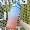 Drinkfles-2L Grote Capaciteit Waterfles Stro Cup Hoge Temperatuur Plastic Water Cup Tijd Schaal Frosted Outdoor Sport Student Paar Cup -Bol Waterkoker Winkel 1200x1192 5