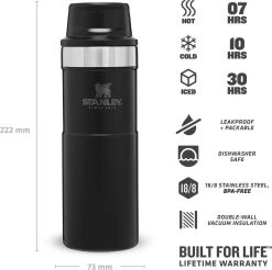 Stanley Trigger-Action Travel Mug 0.47L - Thermosfles - Matt Black 7 Stanley Trigger-Action Travel Mug 0.47L - Thermosfles - Matt Black -Bol Waterkoker Winkel 1200x1195 1