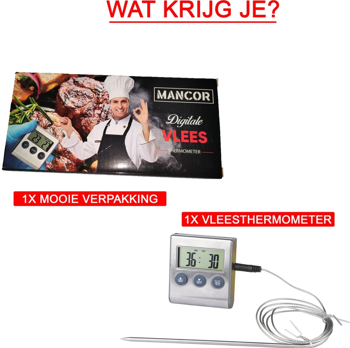 Mancor Digitale Vleesthermometer - Keukenthermometer Mancor Digitale Vleesthermometer - Keukenthermometer -Bol Waterkoker Winkel 1200x1195 4