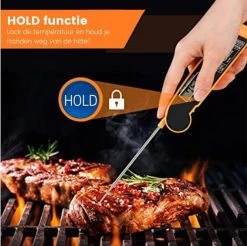Digitale Vleesthermometer Waterdicht - BBQ Thermometer - Kernthermometer - Suikerthermometer – Kookthermometer Voor Vloeistof -Bol Waterkoker Winkel 1200x1197 9