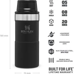 Stanley Trigger-Action Travel Mug 0.47L - Thermosfles - Matt Black 5 Stanley Trigger-Action Travel Mug 0.47L - Thermosfles - Matt Black -Bol Waterkoker Winkel 1200x1198 6