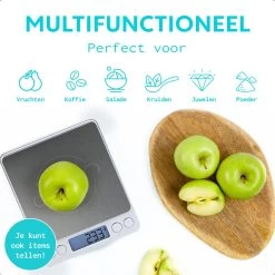 SOEM® Keukenweegschaal Digitaal Met Weegbakjes – Compacte Precisie Weegschaal 0.1 Gram – Koffie Weegschaal – RVS Weegschaal – Tarra Functie -Bol Waterkoker Winkel 1200x1199 6