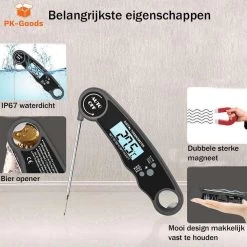 Merkloos PK Goods BBQ Thermometer- BBQ Accesoires -Draadloze Thermometer- Kernthermometer - Waterdicht- Vleesthermometer -Bol Waterkoker Winkel 1200x1200 1006