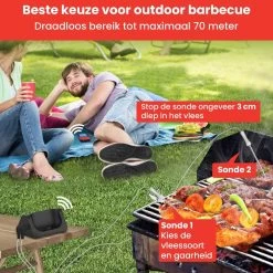 Vleesthermometer Draadloos Met Timer - BBQ Thermometer – Kernthermometer – Suikerthermometer – Keukenthermometer -Bol Waterkoker Winkel 1200x1200 1011