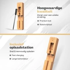 Vulpes Kitchen® Vleesthermometer Pro - Draadloos - Bluetooth & App - 2 In 1 Oventhermometer - RVS & Fast Charger - 30 Meter -Bol Waterkoker Winkel 1200x1200 1019