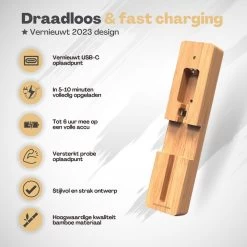 Vulpes Kitchen® Vleesthermometer Pro - Draadloos - Bluetooth & App - 2 In 1 Oventhermometer - RVS & Fast Charger - 30 Meter -Bol Waterkoker Winkel 1200x1200 1021