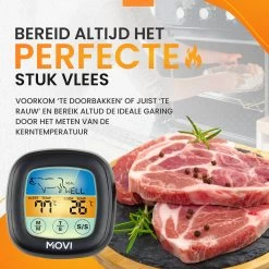 Movi® Mini+ Vleesthermometer - Bbq Thermometer – Kamado - Oventhermometer - Vleesthermometer Draadloos – Keukenthermometer - Suikerthermometer - Vloeistofthermometer – Barbecue Accessoires - Inclusief E-Book - Kookwekker - -Bol Waterkoker Winkel 1200x1200 1029