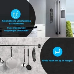 Premium Digitale Keuken Thermometer Met Flashlight- Vleesthermometer - Kookthermometer - Bbq Thermometer - Suikerthermometer Met Hold Functie 6 Premium Digitale Keuken Thermometer Met Flashlight- Vleesthermometer - Kookthermometer - Bbq Thermometer - Suikerthermometer Met Hold Functie -Bol Waterkoker Winkel 1200x1200 1036