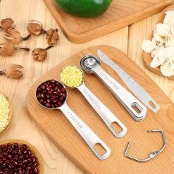 BOTC Maatbeker Set- 8-Delige - Meetlepels - Measuring Spoons - Maatschepjes - RVS - Grijs -Bol Waterkoker Winkel 1200x1200 1082