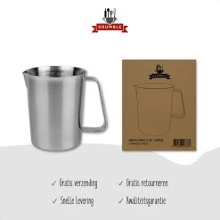 Krumble Maatbeker Met Schenktuit - Maatbekers - Meetbeker Voor Koken En Bakken - Maatkan - Kookgerei - Mengbeker - Blender Beker - RVS - 500 Ml - 9 X 9,5 X 11 Cm (lxbxh) - Zilver -Bol Waterkoker Winkel 1200x1200 1092