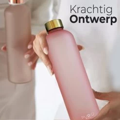 Innovaland Luxe Motivatie Waterfles Roze 1 Liter Drinkfles - BPA Vrij - Volwassenen - Kinderen - Cadeau - Fitnes- Geschenk - Cadeautjes -Bol Waterkoker Winkel 1200x1200 1160