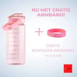 By Bresi - Waterfles 2 Liter Roze Transparant - Gratis Armband - Waterfles Met Rietje - Grote Waterfles - Sportbidon - Twee Liter Waterfles - Sportfles - Sportfles Fitness - Bottle 2 Liter- Drinkfles - Schenkfles - Drinkbus - Armband - Waterflessen -Bol Waterkoker Winkel 1200x1200 1187