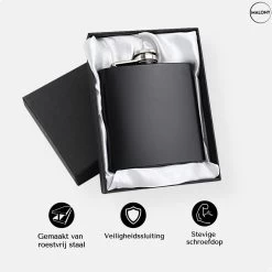 Malony® Luxe Heupfles - Veldfles - Flacon - Drinkfles - 180ML - RVS - Giftbox - Veiligheidssluiting - Zwart 4 Malony® Luxe Heupfles - Veldfles - Flacon - Drinkfles - 180ML - RVS - Giftbox - Veiligheidssluiting - Zwart -Bol Waterkoker Winkel 1200x1200 1215
