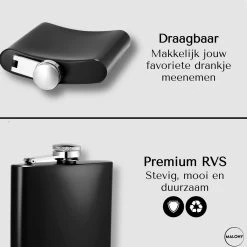 Malony® Luxe Heupfles - Veldfles - Flacon - Drinkfles - 180ML - RVS - Giftbox - Veiligheidssluiting - Zwart 5 Malony® Luxe Heupfles - Veldfles - Flacon - Drinkfles - 180ML - RVS - Giftbox - Veiligheidssluiting - Zwart -Bol Waterkoker Winkel 1200x1200 1216
