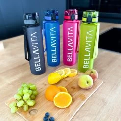 BELLAVITA Drinkfles - Groen - Waterfles - Drinkfles Volwassenen - Drinkfles Kinderen - Drinkfles 1 Liter - Fles - 1 Liter - 1000ml - Tritan - Fruitfilter- BPA-vrij - 100% Lekvrij -Bol Waterkoker Winkel 1200x1200 1260