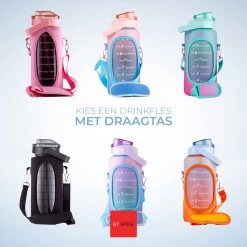 By Bresi - Waterfles 2 Liter MET Sleeve Groen/Paars - Gratis Armband - Waterfles Met Rietje -Drinkfles Met Rietje - Grote Waterfles - Bottle 2 Liter - Sportbidon - Sportfles Fitness - Waterkan - Gallon - Schenkfles - Waterflessen - Drinkbus -Bol Waterkoker Winkel 1200x1200 1266