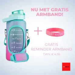 By Bresi - Waterfles 2 Liter MET Sleeve Groen/Paars - Gratis Armband - Waterfles Met Rietje -Drinkfles Met Rietje - Grote Waterfles - Bottle 2 Liter - Sportbidon - Sportfles Fitness - Waterkan - Gallon - Schenkfles - Waterflessen - Drinkbus -Bol Waterkoker Winkel 1200x1200 1267