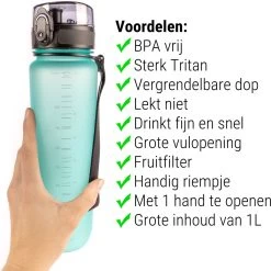 Drinkfles - 1 Liter - Sport Bidon Drinkbus 1000ml - Lichtblauw - King Mungo KMDF043 4 Drinkfles - 1 Liter - Sport Bidon Drinkbus 1000ml - Lichtblauw - King Mungo KMDF043 -Bol Waterkoker Winkel 1200x1200 1329
