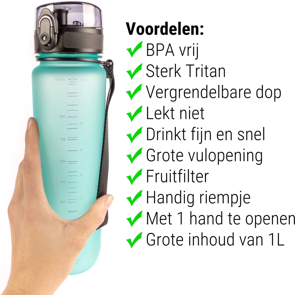 Drinkfles - 1 liter - Sport Bidon Drinkbus 1000ml - Lichtblauw - King Mungo KMDF043 Drinkfles - 1 Liter - Sport Bidon Drinkbus 1000ml - Lichtblauw - King Mungo KMDF043 -Bol Waterkoker Winkel 1200x1200 1329