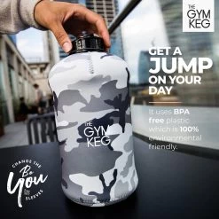 THE GYM KEG 2.2L Gym Waterfles Met Tas En Handvat Herbruikbare Sport Waterfles Fitness Workout Yoga Ecologische BPA-vrij -Bol Waterkoker Winkel 1200x1200 1385