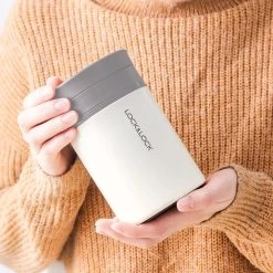 Lock&Lock RVS Thermos Lunchbox - Voedselcontainer - Voedseldrager - Lunchpot - Snackbox - Soepbeker To Go - Warme Maaltijden - Volwassenen - 500ml - Houdt Tot 6 Uur Warm - Lekvrij - Wit -Bol Waterkoker Winkel 1200x1200 174