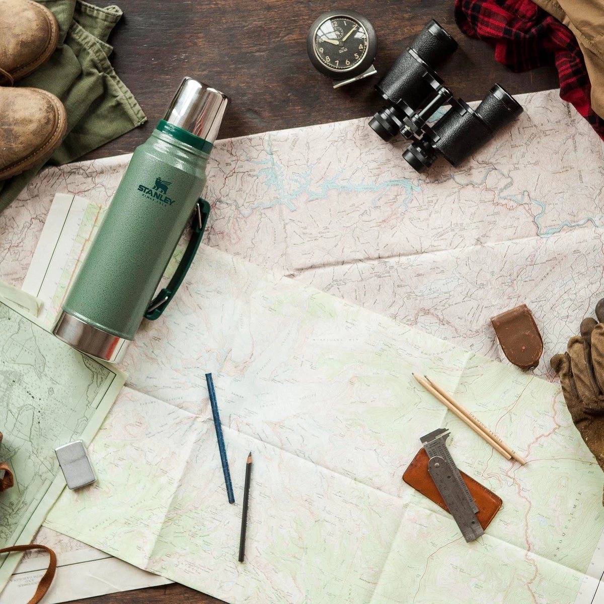 Stanley The Legendary Classic Bottle 1,00L - thermosfles - Hammertone Green Stanley The Legendary Classic Bottle 1,00L - Thermosfles - Hammertone Green -Bol Waterkoker Winkel 1200x1200 199