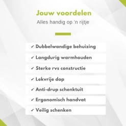 Hendi Thermoskan 1,5 Liter - Isoleerkan Met Drukknop - Zwart - Ø14,5x(H)23cm -Bol Waterkoker Winkel 1200x1200 257