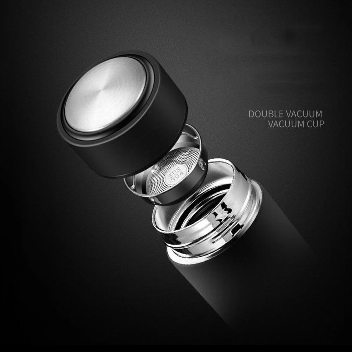 Thermosfles 500 ml - Met thee filter - Mat Zwart Thermosfles 500 Ml - Met Thee Filter - Mat Zwart -Bol Waterkoker Winkel 1200x1200 265