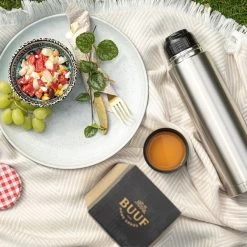 BUUF™️ Thermosfles 1 Liter - Isoleerfles - Thermosbeker - 24u/koud, 8u/warm - RVS - Zilver -Bol Waterkoker Winkel 1200x1200 279