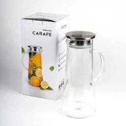 MÊZON® Schenkkan - Glazen Waterkan - Waterkaraf Voor Fruitwater - Multifunctionele Decanteer Karaf - Kan Met Deksel - 1.5L Capaciteit -Bol Waterkoker Winkel 1200x1200 335