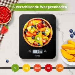 Witts Digitale Precisie Keuken Weegschaal – 1gr Tot 15 Kg – Tarra Functie – Elektrisch – Zwart 4 Witts Digitale Precisie Keuken Weegschaal – 1gr Tot 15 Kg – Tarra Functie – Elektrisch – Zwart -Bol Waterkoker Winkel 1200x1200 347