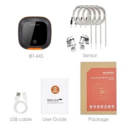 Inkbird IBT-4XS Bluetooth Thermometer - Keukenthermometer - Oplaadbare Accu -Bol Waterkoker Winkel 1200x1200 359