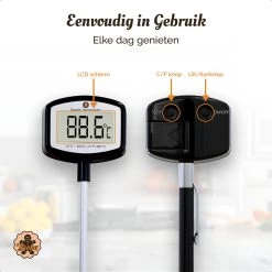 Suikerthermometer Digitaal – Kookthermometer – Vleesthermometer – Kerntemperatuurmeter – Draadloos – Thermometer Ook Geschikt Voor Vlees, BBQ, Oven 6 Suikerthermometer Digitaal – Kookthermometer – Vleesthermometer – Kerntemperatuurmeter – Draadloos – Thermometer Ook Geschikt Voor Vlees, BBQ, Oven -Bol Waterkoker Winkel 1200x1200 393