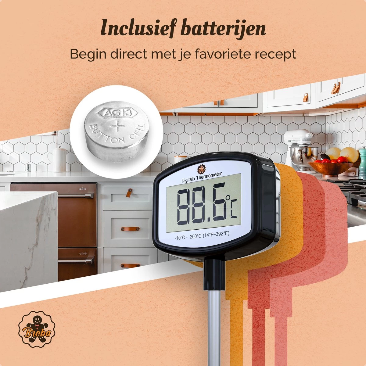Suikerthermometer Digitaal – Kookthermometer – Vleesthermometer – Kerntemperatuurmeter – Draadloos – Thermometer ook geschikt voor Vlees, BBQ, Oven Suikerthermometer Digitaal – Kookthermometer – Vleesthermometer – Kerntemperatuurmeter – Draadloos – Thermometer Ook Geschikt Voor Vlees, BBQ, Oven -Bol Waterkoker Winkel 1200x1200 401