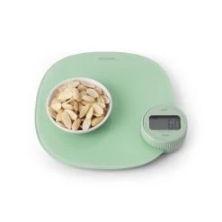 Brabantia Tasty+ Keukenweegschaal Digitaal - Geen Batterij Nodig - Jade Green -Bol Waterkoker Winkel 1200x1200 407