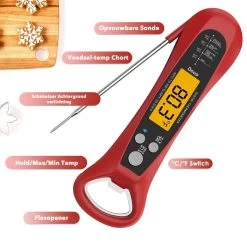 DOWO® - Digitale Thermometer – Oventhermometer – Suikerthermometer Digitaal – Kernthermometer – Keukenthermometer – Voedselthermometer – Thermometer Ook Geschikt Als Voor Vlees, BBQ, Oven -Bol Waterkoker Winkel 1200x1200 412