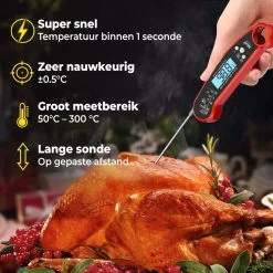 MostEssential Premium Vleesthermometer - BBQ Thermometer - Kernthermometer - Suikerthermometer - Voedselthermometer - Thermometer Koken - Keuken Thermometer - Digitaal – Draadloos - Waterdicht -Bol Waterkoker Winkel 1200x1200 437