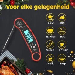 MostEssential Premium Vleesthermometer - BBQ Thermometer - Kernthermometer - Suikerthermometer - Voedselthermometer - Thermometer Koken - Keuken Thermometer - Digitaal – Draadloos - Waterdicht -Bol Waterkoker Winkel 1200x1200 441