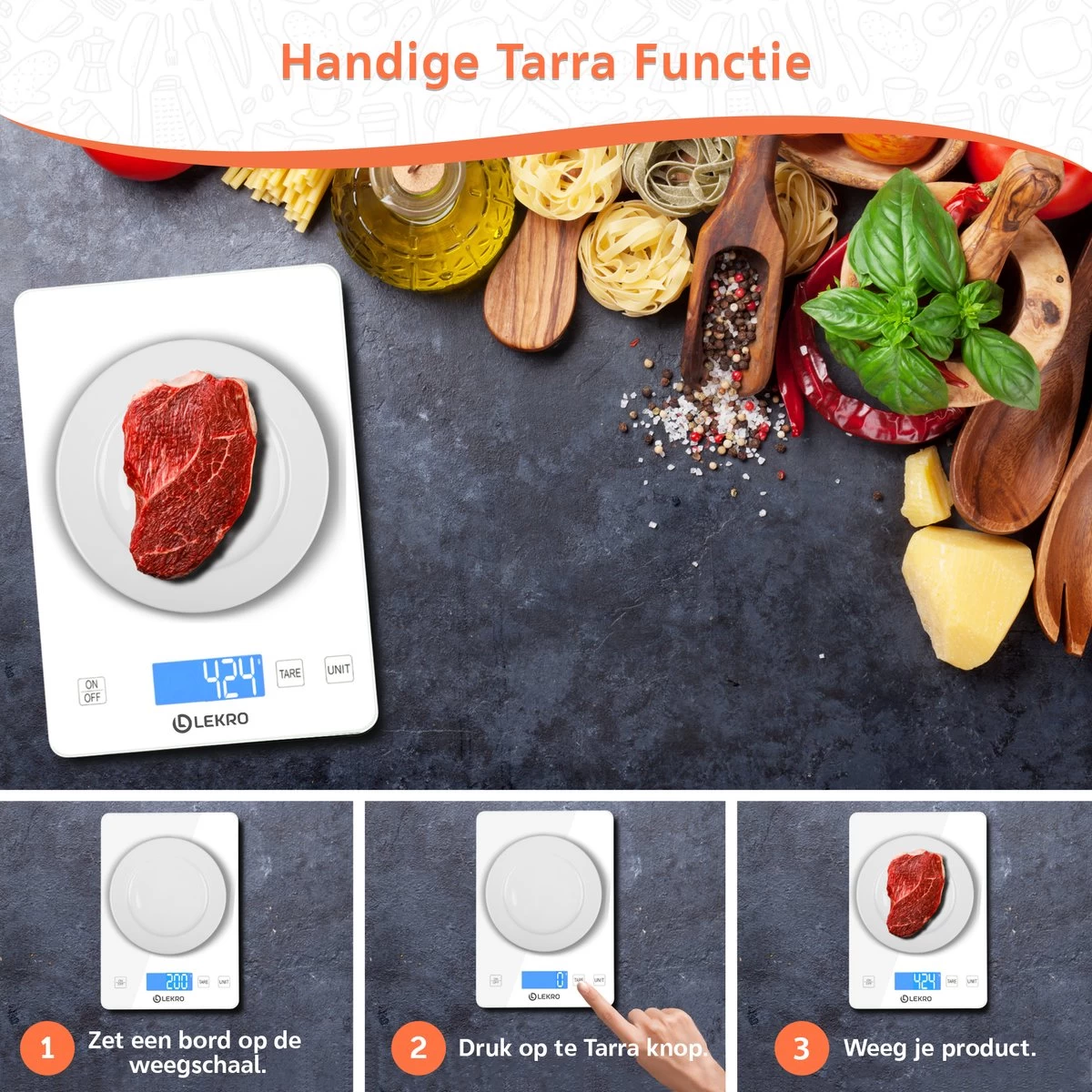 Lekro Digitale Precisie Keukenweegschaal – Weegschaal Keuken - 1gr tot 15kg – Tarra Functie - Wit Lekro Digitale Precisie Keukenweegschaal – Weegschaal Keuken - 1gr Tot 15kg – Tarra Functie - Wit -Bol Waterkoker Winkel 1200x1200 455