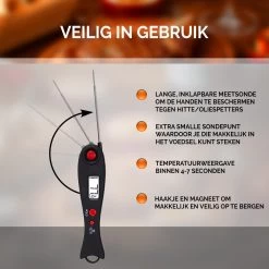 Mancor Vleesthermometer BBQ Thermometer Digitaal Keukenthermometer Accessoires Voedselthermometer - Inklapbaar -Bol Waterkoker Winkel 1200x1200 464