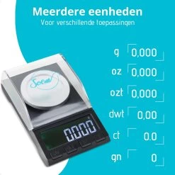 SOEM® Digitale Precisie Weegschaal - 0,001 Tot 50 Gram Tarra Functie - Pocket Scale - Juweliersweegschaal -Bol Waterkoker Winkel 1200x1200 480