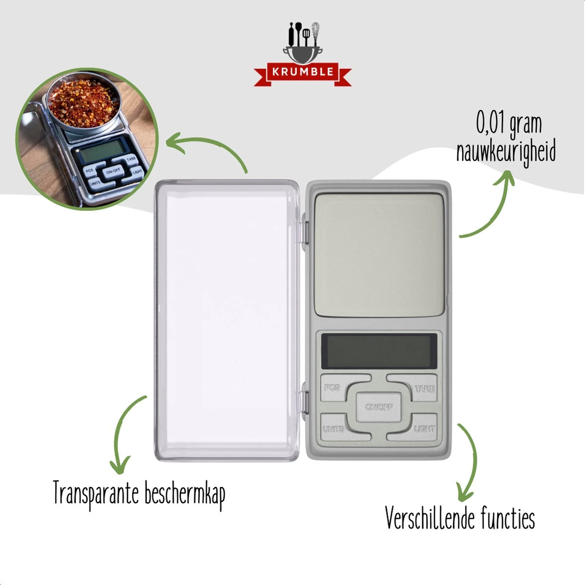 Krumble Precisie Weegschaal - Digitale Keukenweegschaal - 0.01 tot 500 gram Krumble Precisie Weegschaal - Digitale Keukenweegschaal - 0.01 Tot 500 Gram -Bol Waterkoker Winkel 1200x1200 519