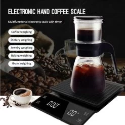 IMTEX - Keukenweegschaal - Koffie Scale - Met Timer - LED Scherm - 3000 Gram - 3 Kilo - Zwart 5 IMTEX - Keukenweegschaal - Koffie Scale - Met Timer - LED Scherm - 3000 Gram - 3 Kilo - Zwart -Bol Waterkoker Winkel 1200x1200 560