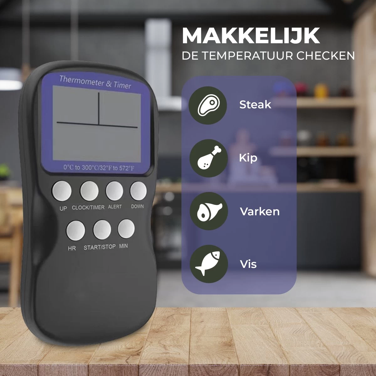 Seidon® Digitale Vleesthermometer Set – BBQ- en Oventhermometer – 0°C tot 300°C – Kernthermometer met 1 Sonde – Suikerthermometer - Kookthermometer Seidon® Digitale Vleesthermometer Set – BBQ- En Oventhermometer – 0°C Tot 300°C – Kernthermometer Met 1 Sonde – Suikerthermometer - Kookthermometer -Bol Waterkoker Winkel 1200x1200 572