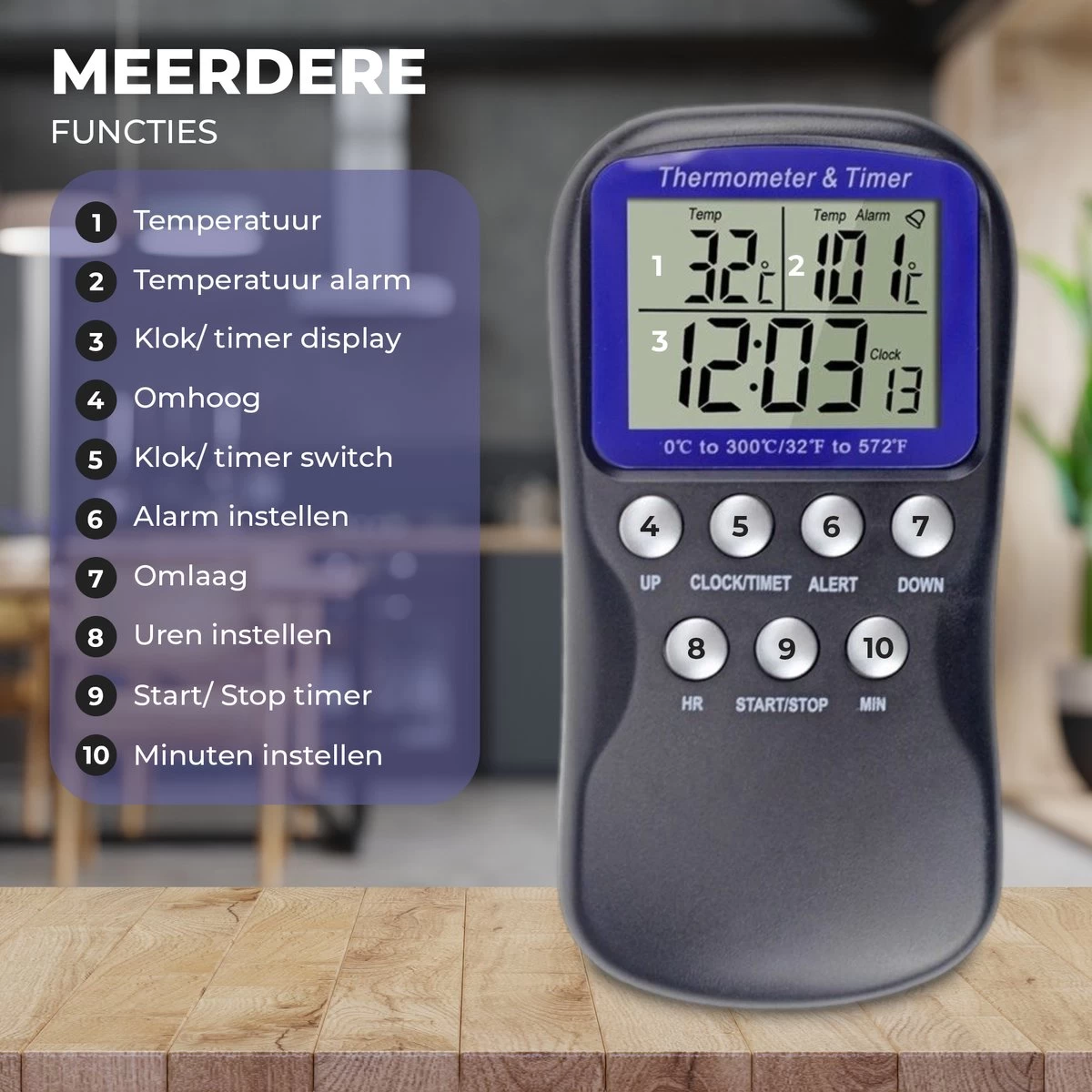 Seidon® Digitale Vleesthermometer Set – BBQ- en Oventhermometer – 0°C tot 300°C – Kernthermometer met 1 Sonde – Suikerthermometer - Kookthermometer Seidon® Digitale Vleesthermometer Set – BBQ- En Oventhermometer – 0°C Tot 300°C – Kernthermometer Met 1 Sonde – Suikerthermometer - Kookthermometer -Bol Waterkoker Winkel 1200x1200 573