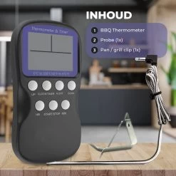 Seidon® Digitale Vleesthermometer Set – BBQ- En Oventhermometer – 0°C Tot 300°C – Kernthermometer Met 1 Sonde – Suikerthermometer - Kookthermometer 9 Seidon® Digitale Vleesthermometer Set – BBQ- En Oventhermometer – 0°C Tot 300°C – Kernthermometer Met 1 Sonde – Suikerthermometer - Kookthermometer -Bol Waterkoker Winkel 1200x1200 574