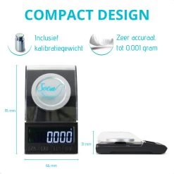 SOEM® Digitale Precisie Weegschaal - 0,001 Tot 100 Gram Tarra Functie - Pocket Scale - Juweliersweegschaal -Bol Waterkoker Winkel 1200x1200 627