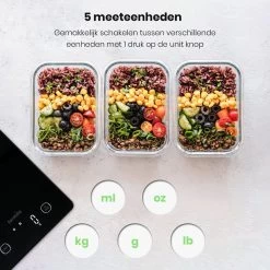 Formilo Digitale Precisie Keukenweegschaal - Weegschaal Keuken Met Tarra Functie - 1gr Tot 5kg - Inclusief Batterijen - Zwart -Bol Waterkoker Winkel 1200x1200 656